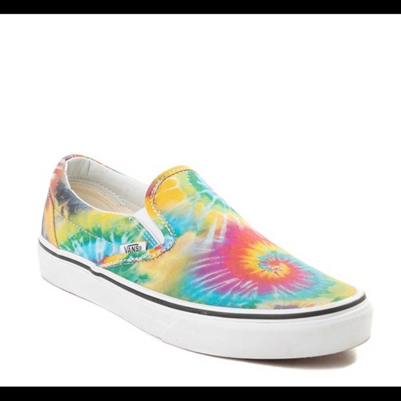 Unisex Vans Slip On Tie Dye Skate Shoe Multi color - Picture 9 of 15
